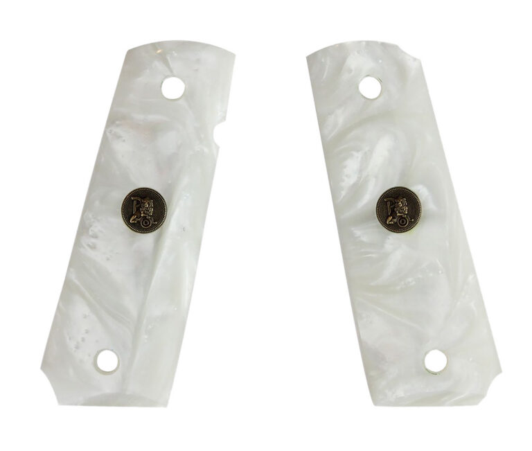 Pachmayr 62001 1911 Grip White Pearl Simulated Pearl
