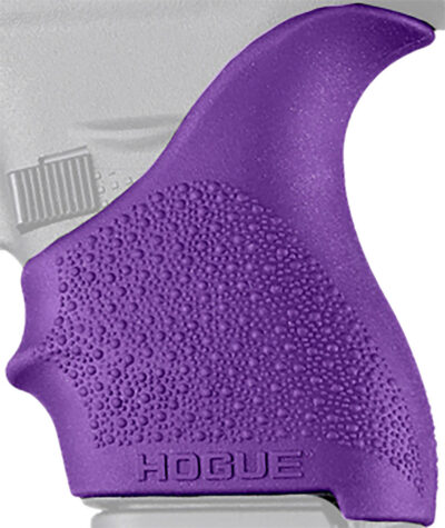 Hogue 18206 HandAll Beavertail Grip Sleeve Fits Glock 42/43 Textured Rubber Purp