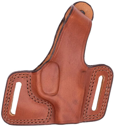 Bianchi 12839 Black Widow  OWB Size 02 Tan Leather Belt Slide Fits Ruger Security-Six Fits S&W K Frame 2-4″ Right Hand