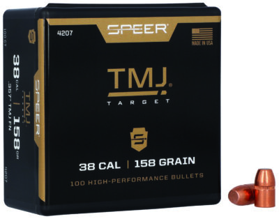 Speer Bullets 4207 TMJ 38 Caliber .357 158 GR Total Metal Jacket (TMJ) 100 Box
