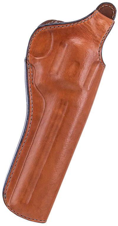 Bianchi 12680 111 Cyclone Belt Holster Size 05 OWB Open Bottom Style made of Leather with Tan Finish, Strongside/Crossdraw & Belt Loop Mount Type fits 6″ Barrel S&W K-Frame for Right Hand