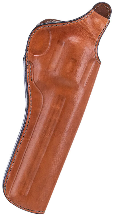 Bianchi 12688 111 Cyclone Belt Holster Size 09 OWB Open Bottom Style made of Leather with Tan Finish, Strongside/Crossdraw & Belt Loop Mount Type fits 8.3″ Barrel Colt Anaconda for Right Hand