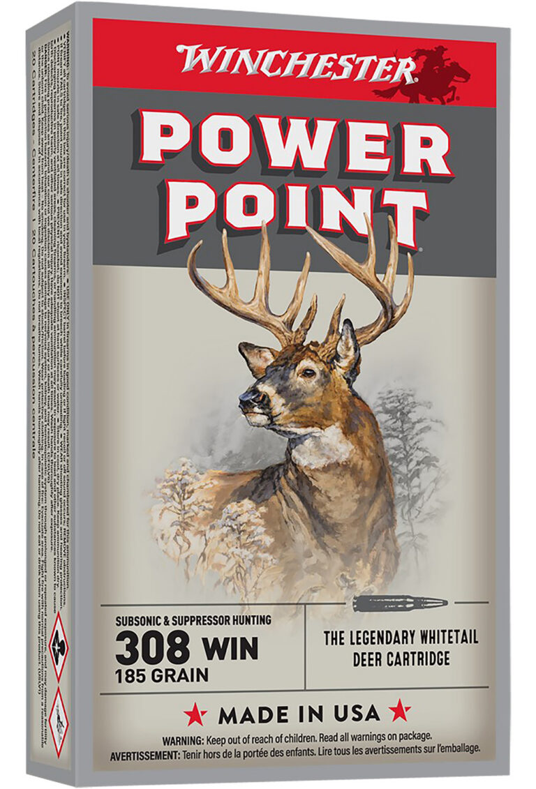 Winchester Ammo X308SUBX Super-X  308 Win 185 gr Power-Point (PP) 20 Bx/ 10 Cs