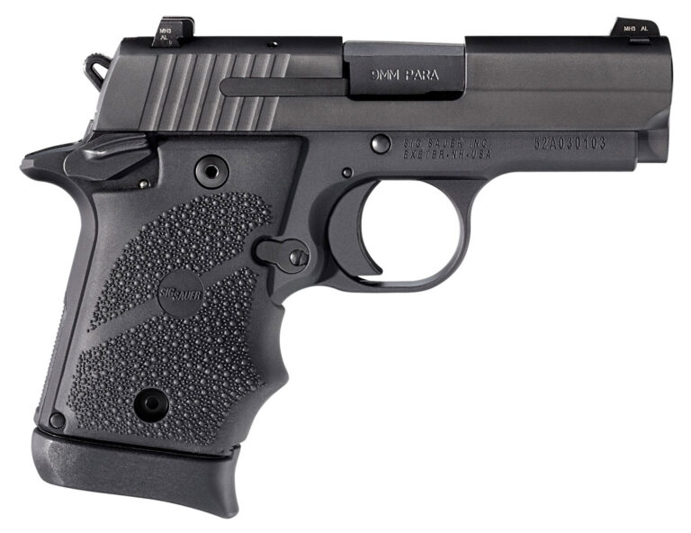 SIG SAUER P938 9MM BLACK W/SIGLITE SIGHTS & 7RD MAG MA COMPLIANT P938 BRG 9MM LUGER 3'' BBL (1)7RD MAG BLACK MA COMPLIANT