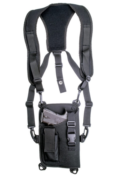 GrovTec US Inc GTHL14905R Trail Pack  Shoulder Black 1000D Nylon Harness Fits Large Semi-Auto Fits 4.50-5″ Barrel Right Hand