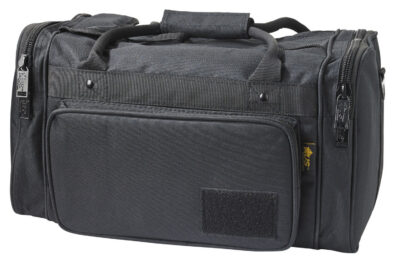 US PeaceKeeper P21115 Medium Range Bag Water Resistant Black 600D Polyester with Pockets, Removable Gun Rug, & Wraparound Handles 18″ L x 10″ H x 10″ D Exterior Dimensions