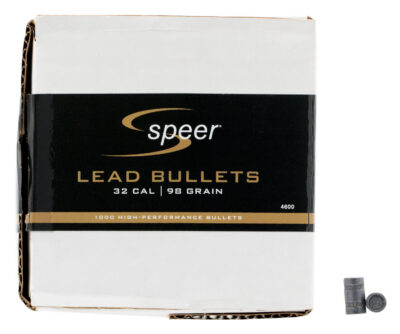 Speer Bullets 4600 Handgun 32 Caliber .314 98 GR Lead Wadcutter (LDWC) 1000 Box