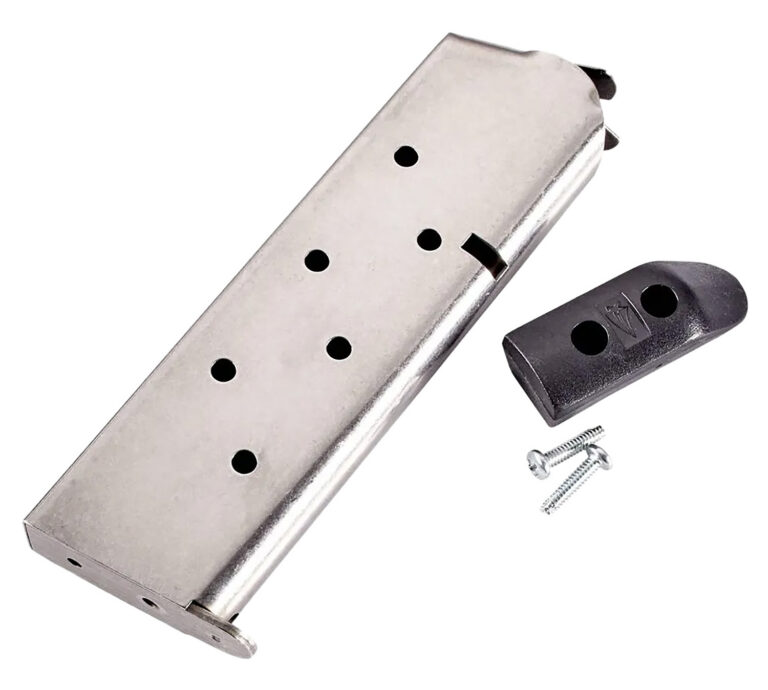 1911 .45 8RD CLASSIC ''SHOOTING STAR'' STAINLESS STEEL MAGAZINES CLASSIC .45 8RD STAINLESS STEEL MAG WITH BASE PAD