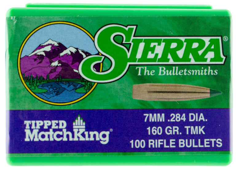 7MM CALIBER TIPPED MATCHKING BULLETS TIPPED MATCHKING 7MM (0.284'') 160GR PTBT 100/BOX