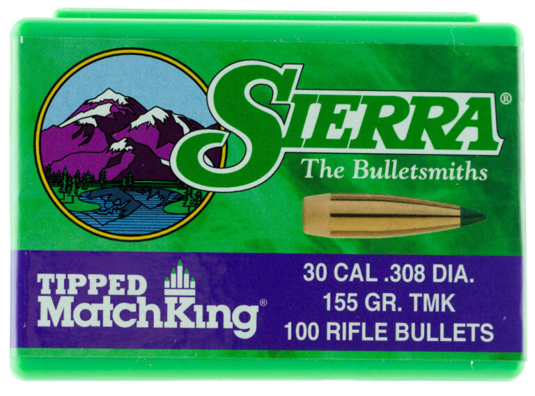 Sierra 7755 Tipped MatchKing 30Cal 155gr Tipped MatchKing 100/Box