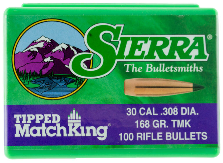 30 CALIBER TIPPED MATCHKING BULLETS TIPPED MATCHKING 30 CALIBER (0.308'') 168GR PTBT 100/BOX