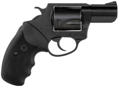 Charter Arms 63520 Mag Pug  Large 357 Mag, 5 Shot 2.20″ Black Nitride Steel Barrel, Cylinder & Frame w/Black Finger Grooved Rubber Grip