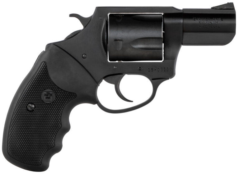 Charter Arms 63520 Mag Pug Large 357 Mag, 5 Shot 2.20" Black Nitride Steel Barrel, Cylinder & Frame w/Black Finger Grooved Rubber Grip