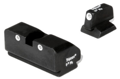 Trijicon 600188 Bright & Tough Night Sights  Green/Tritium White Outline Front Sight-Green/Tritium White Outline Rear Sight Desert Eagle