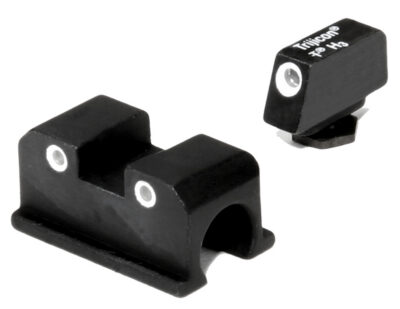 Trijicon 600505 Bright & Tough Night Sights  Green/Tritium White Outline Front Sight-Green/Tritium White Outline Rear Sight Walther Arms P99/PPQ/PPQ M2