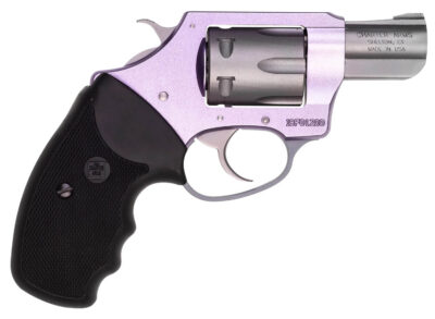 Charter Arms 52240 Pathfinder Lite Lavender Lady Small 22 LR, 8 Shot, 2″ Matte Stainless Steel Barrel & Cylinder, Lavender Aluminum Frame w/Black Finger Grooved Rubber Grip, Exposed Hammer