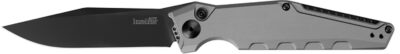 Kershaw 7900GRYBLK Launch 7 3.75″ Folding Clip Point Drop Point Plain Black DLC CPM 154 SS Blade Gray Anodized Aluminum Handle Includes Pocket Clip