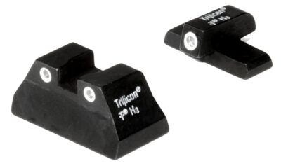 Trijicon 600268 Bright & Tough Night Sights-H&K Black | Green Tritium White Outline Front Sight Green Tritium White Outline Rear Sight
