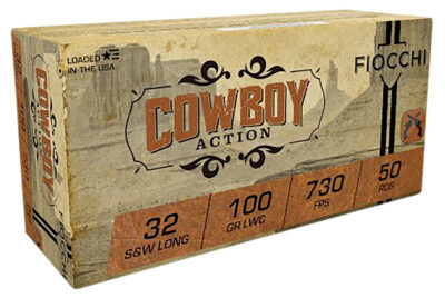 Fiocchi Wadcutter Centerfire Handgun Ammo 32 S&W Long 100 gr. LWC 50 rd.