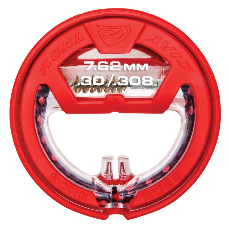 Real Avid AVBB308 Bore Boss 7.62mm/30/308 Cal AK-Platform Firearm Polycarbonate 32" Long Bronze Bristles