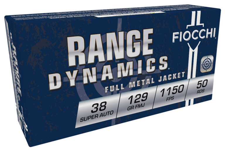 Fiocchi 38SA Shooting Dynamics 38 Super 129 gr Metal Case (FMJ) 50 Bx/ 20 Cs
