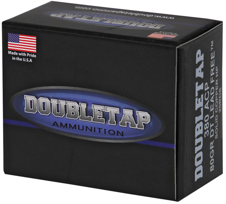 DoubleTap Ammunition 380A80X Defense 380 ACP 80 gr Barnes TAC-XP Lead Free 20 B