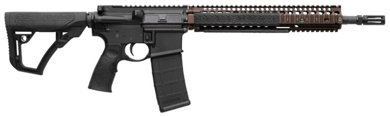 Daniel Defense 0208806027011 DDM4 M4A1 5.56x45mm NATO 30+1 14.50" Threaded Barrel, Black Hard Coat Anodized Receiver, 6 Position Stock w/SoftTouch Overmolding, Flat Dark Earth Handguard
