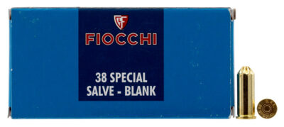 Fiocchi 38BLANK Pistol   38 Rimmed 50 Bx/ 20 Cs