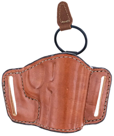 Bianchi 19256 105 Minimalist  OWB Size 14 Tan Leather Belt Slide Compatible w/Sig P365/Glock 42/Bersa Thunder/S&W 1911 Belt Up to 1.75″ Wide Right Hand