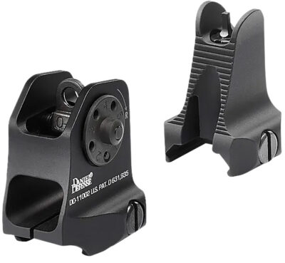 AR-15 IRON SIGHT SET (ROCK & LOCK) FIXED LIGHTWEIGHT SIGHT SET FOR AR-15 BLACK