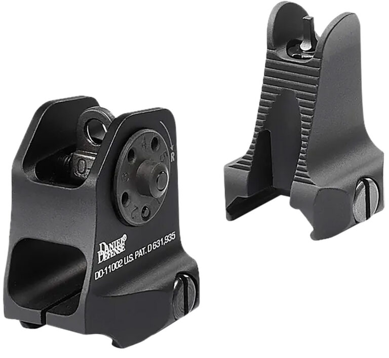 AR-15 IRON SIGHT SET (ROCK & LOCK) FIXED LIGHTWEIGHT SIGHT SET FOR AR-15 BLACK