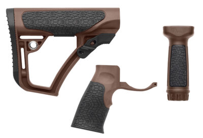 AR-15 FURNITURE SET COLLAPSIBLE POLYMER FURNITURE SET COLLAPSIBLE BROWN