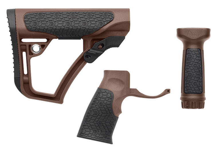 AR-15 FURNITURE SET COLLAPSIBLE POLYMER FURNITURE SET COLLAPSIBLE BROWN