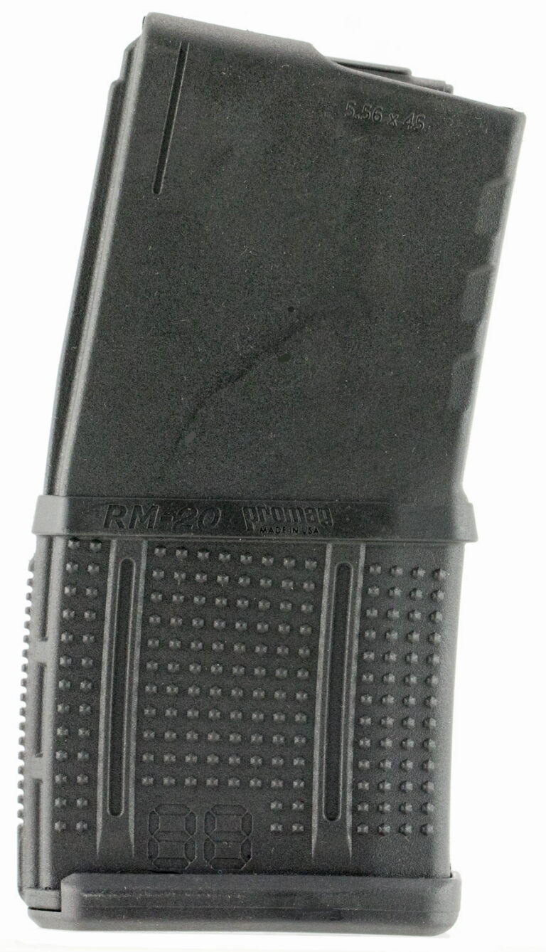 ProMag RM20 Standard 20rd Detachable w/Roller Follower 5.56x45mm Fits AR-15 Black DuPont Zytel Polymer