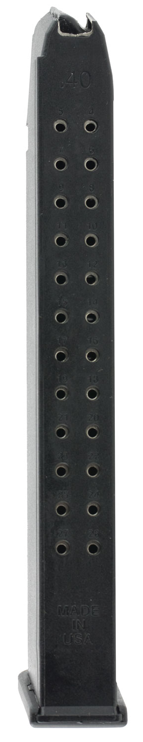 POLYMER MAGAZINES .40S&W for GLOCK~ 22/23/27 MAGAZINE 27-RD POLYMER BLACK .40S&W FOR GLOCK~ 22/23/27