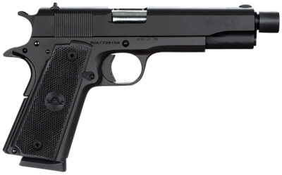 Rock Island 51473 GI Standard FS 45 ACP 5″ 8+1 Black Parkerized Wood Grip Fixed