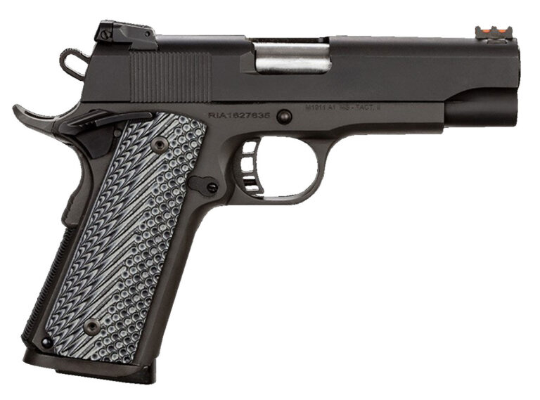 Rock Island 51487 Rock Ultra MS 45 ACP 4.25" 8+1 Black Parkerized Gray G10 Grip
