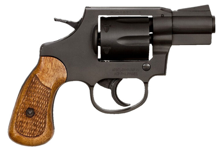 Rock Island 51283 M206 *CA Compliant Small Frame 38 Special 6 Shot, 2" Black Parkerized Steel Barrel, Cylinder & Frame, Checkered Wood Grip, Transfer Bar Safety, Concealed Hammer