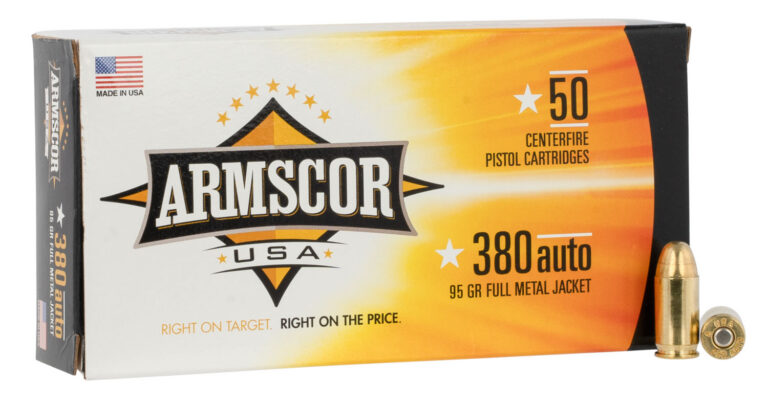 ARMSCOR AMMO 380ACP 95GR FMJ 50/20