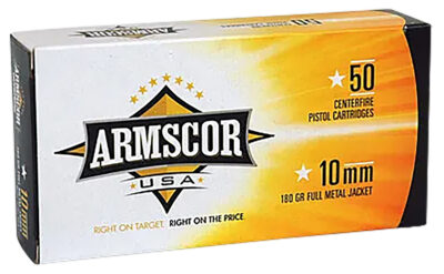 ARMSCOR AMMO 10MM 180GR FMJ 50/20