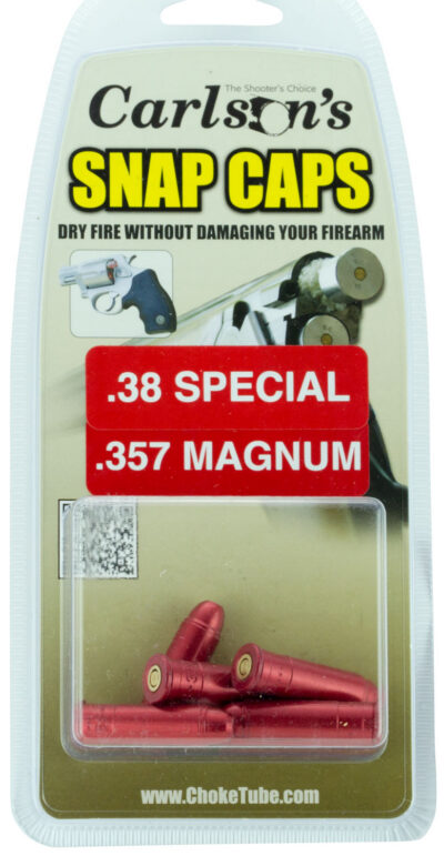 Carlson’s Choke Tubes 00057 Snap Cap Pistol 38Special/357 Mag 6Pack