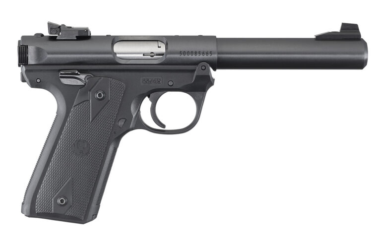 RUGER MRK IV 22/45 TRGT 22LR 5.5" BLUED BLK GRP ADJ SGHT 10RD