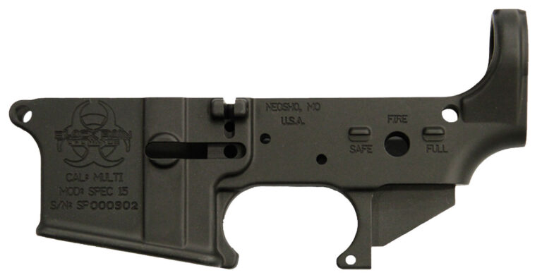 Black Rain BROSPEC15LR Spec15 Lower Multi-Caliber AR Platform Black Hardcoat Ano