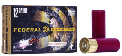 Federal PFC15400 Premium Vital-Shok 12Gauge 2.75″ 9Pellets 00BuckShot 5 Per Box/50 Case