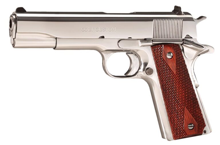 Colt Mfg O2071ELC2 1991 Government 38 Super 5" 9+1 Stainless Steel High Polish R