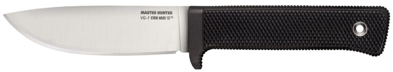 Cold Steel 36JSK Master Hunter 4.50" Fixed Plain Drop Point VG-1 San Mai III Blade/Black Kray-Ex Handle