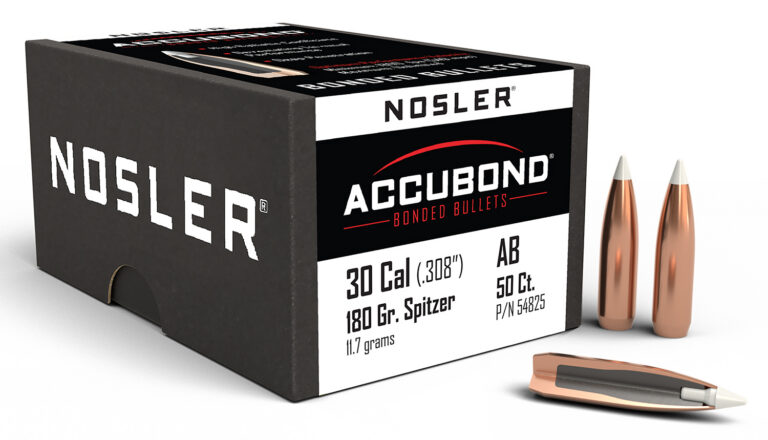 Nosler 54825 AccuBond 30Cal 180gr Spitzer Point 50/Box