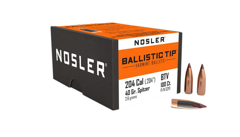 Nosler 52111 Ballistic Tip 204Ruger 40gr Spitzer 100/Box
