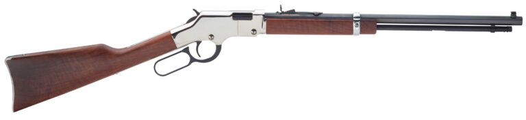 Henry H004SM Golden Boy Silver 22 Mag 12+1 20" Nickel Plated American Walnut Rig