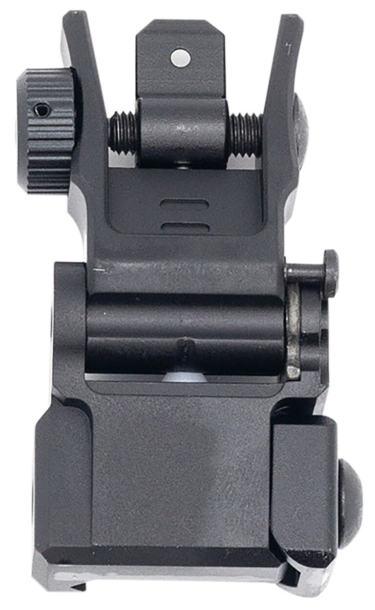 UTG AR15 Low Profile Flip-up Rear Sight with Dual Aiming Aperture